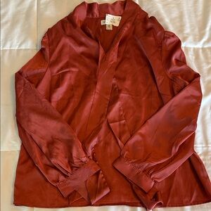 Faith and Joy Rust Blouse